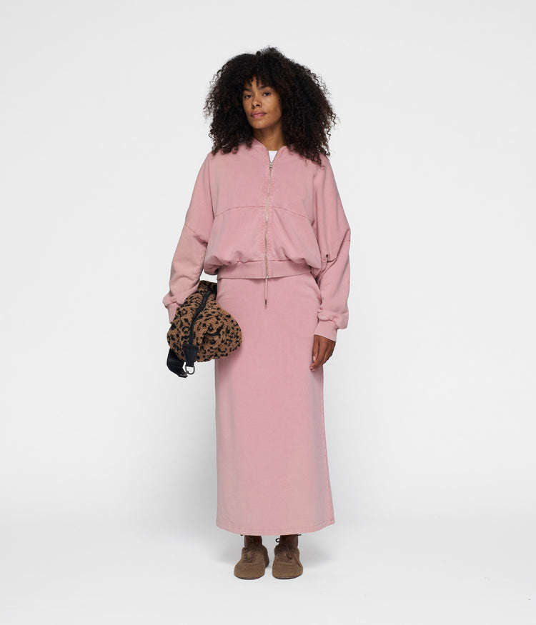 fitted skirt | raspberry