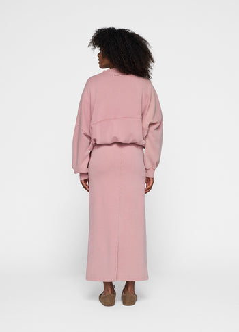 fitted skirt | raspberry