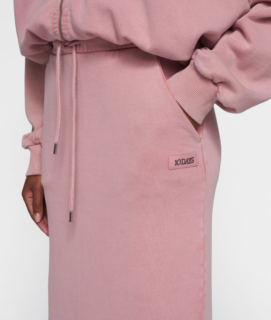 fitted skirt | raspberry