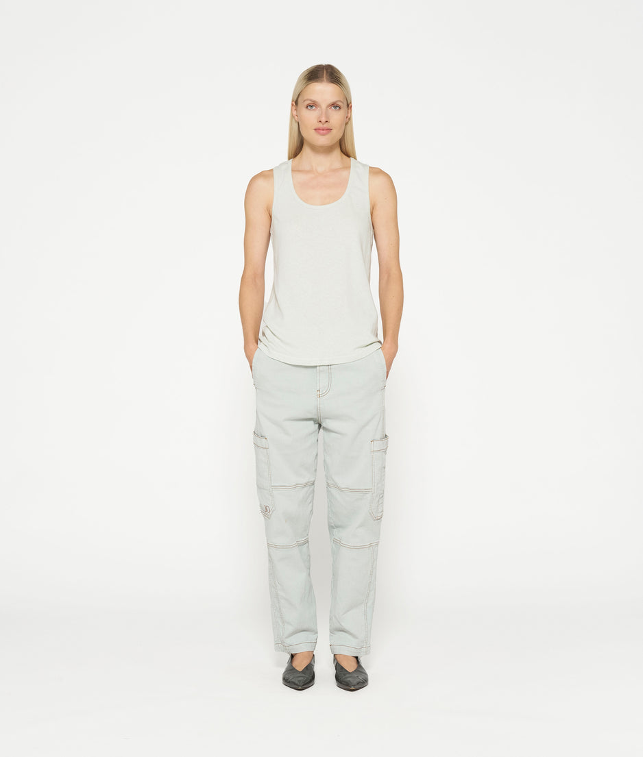 top linen | sea foam