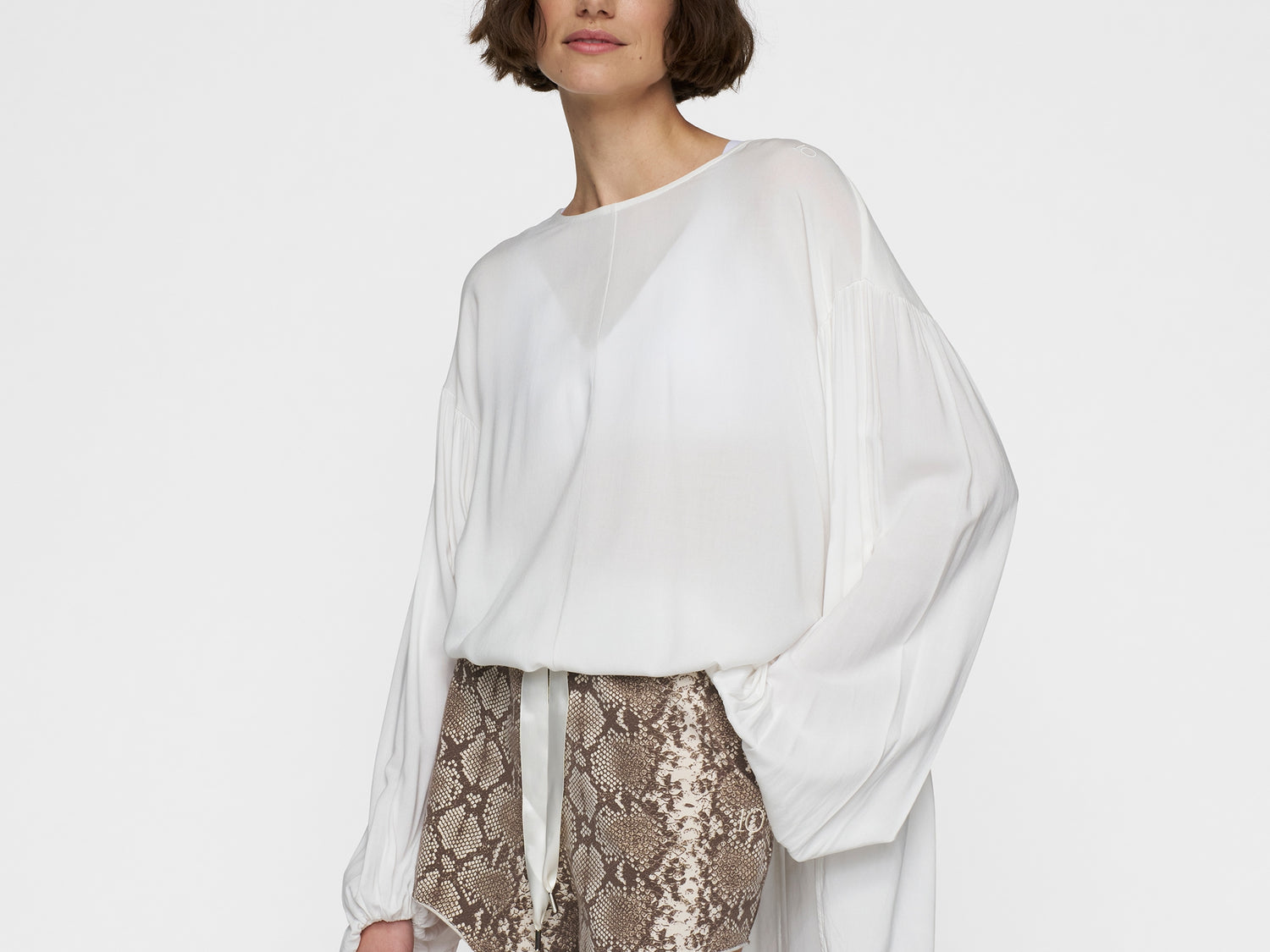 puffy blouse | ecru
