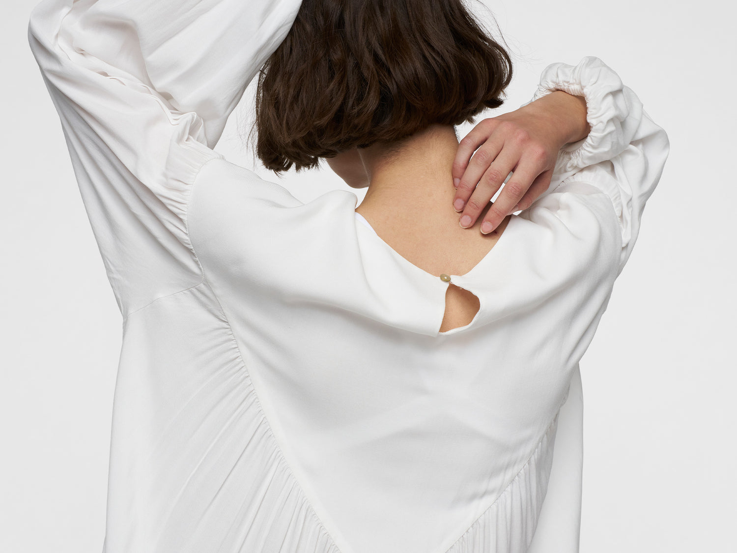 puffy blouse | ecru