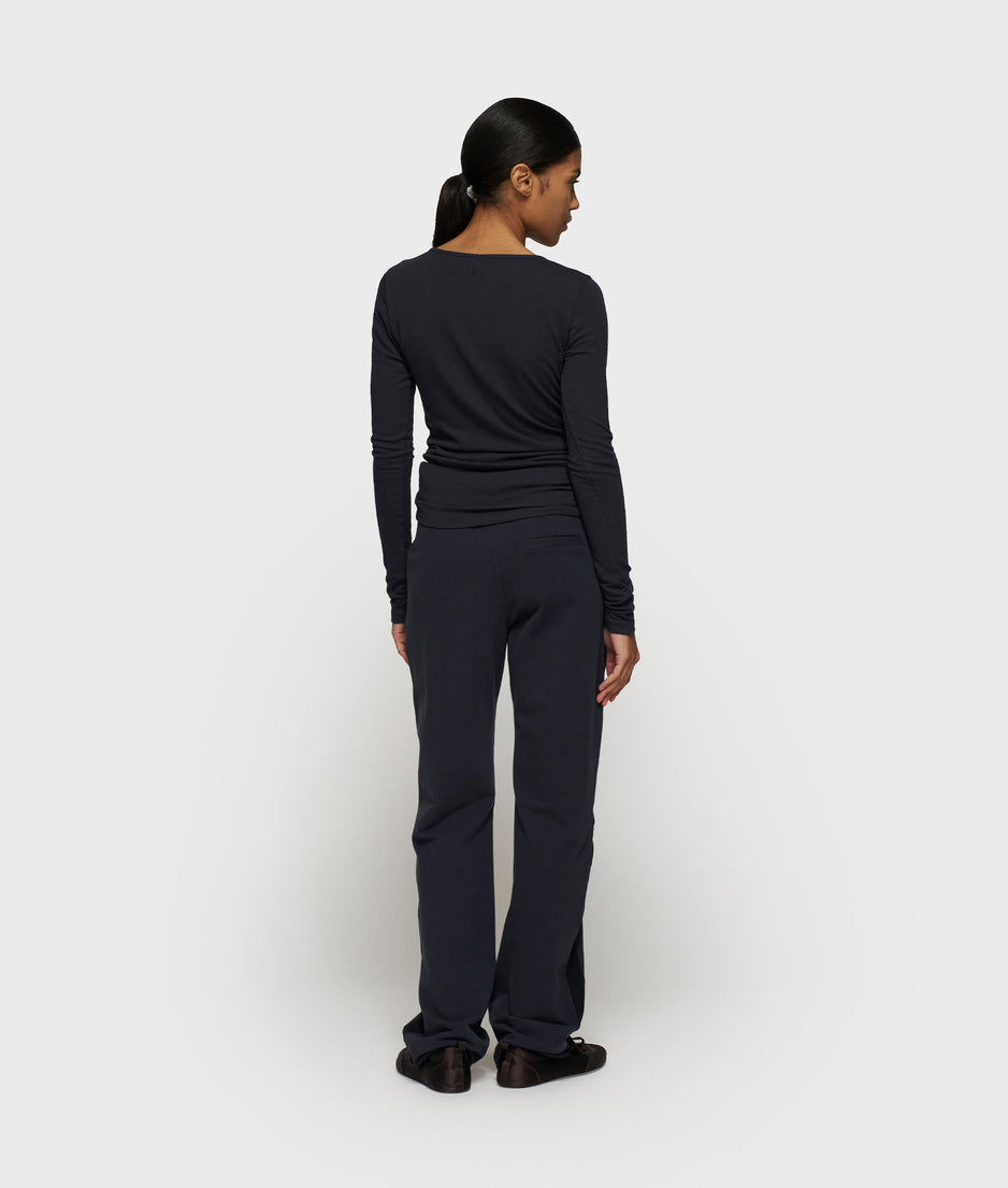 extra long sleeve tee modal | dark navy