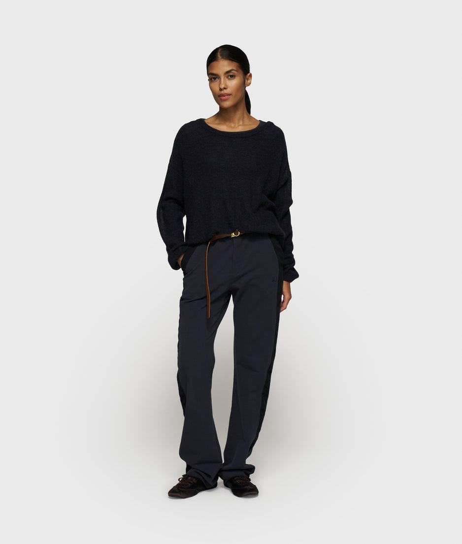 straight jogger tape | dark navy