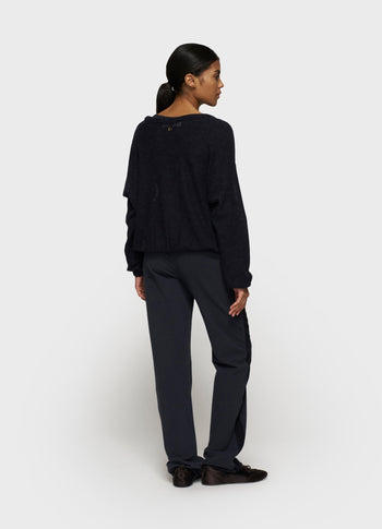 straight jogger tape | dark navy