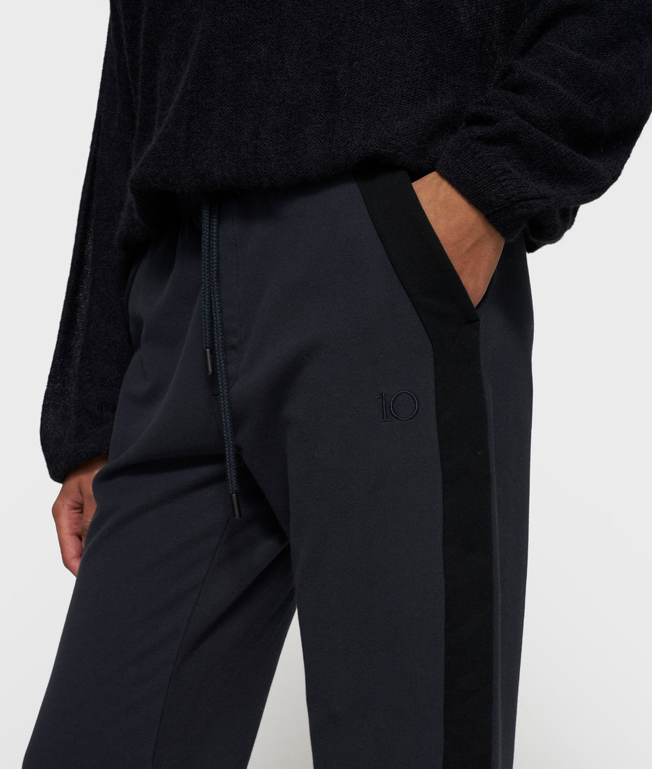 straight jogger tape | dark navy