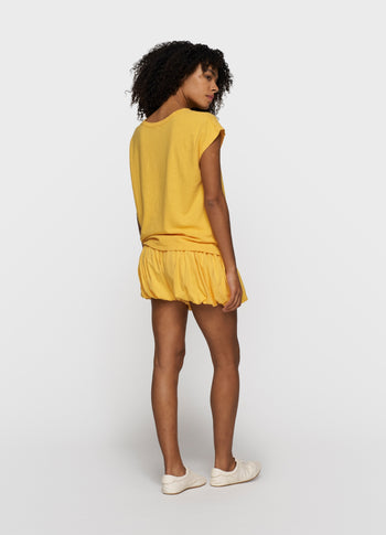 cotton linen tee | mango