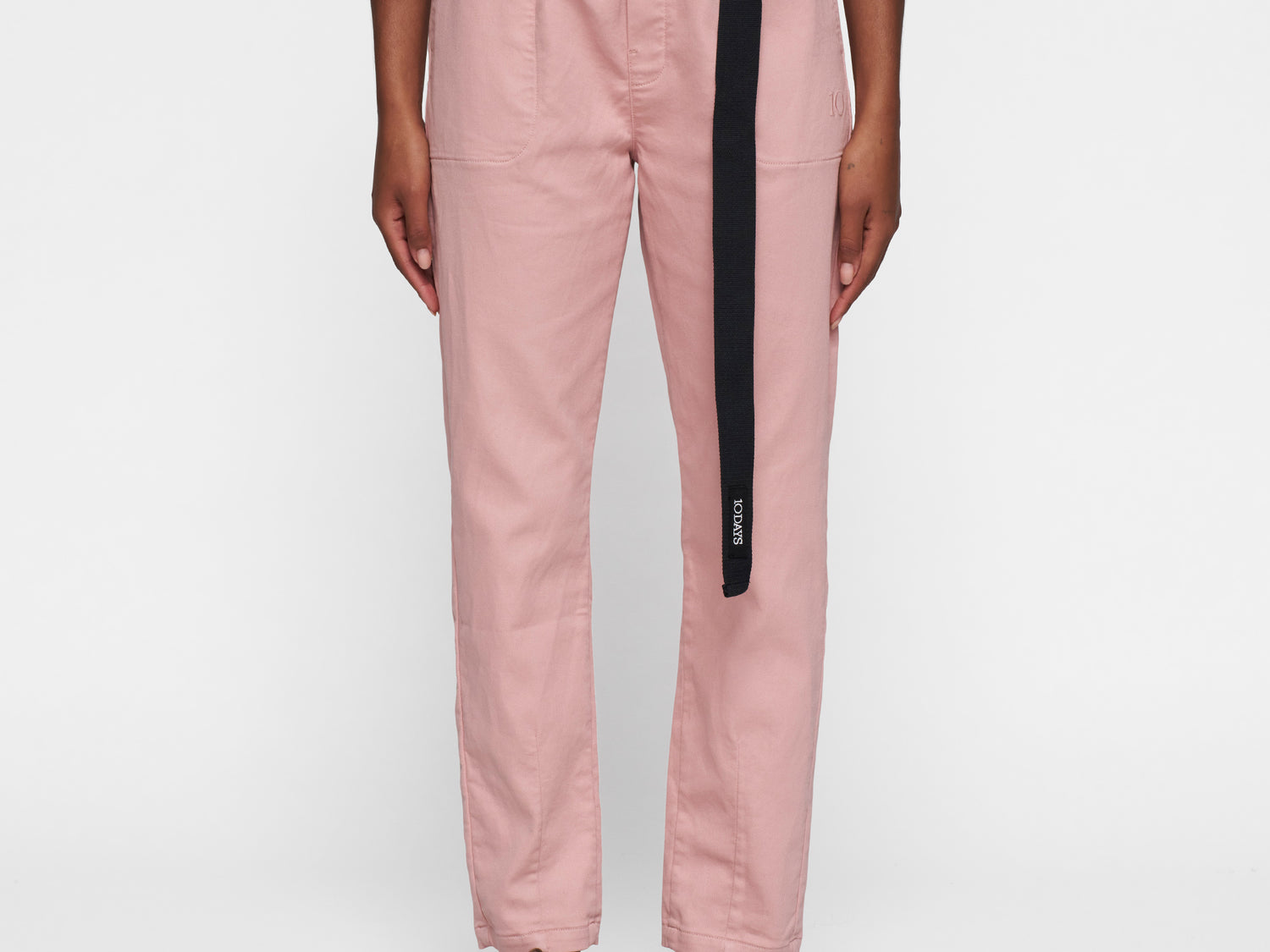 belted pants jog | raspberry