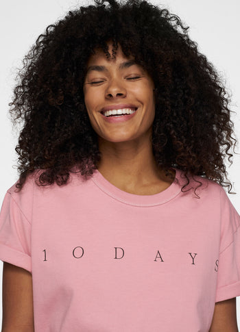 short sleeve tee logo | raspberry