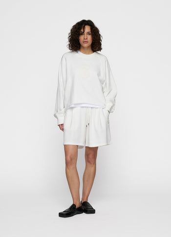 bermuda jogger | ecru