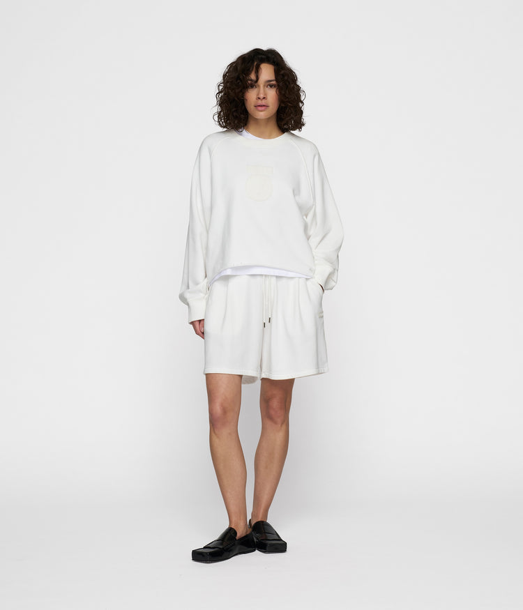 bermuda jogger | ecru