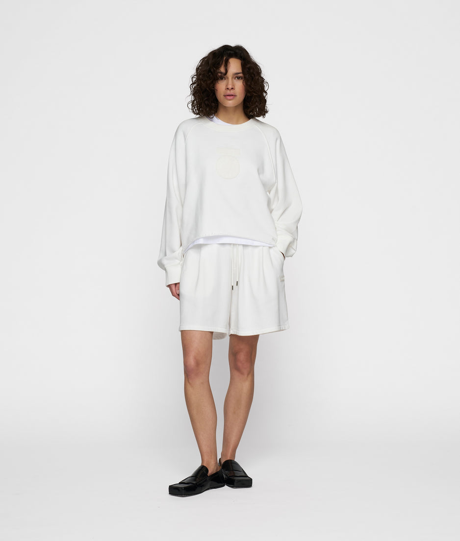 bermuda jogger | ecru