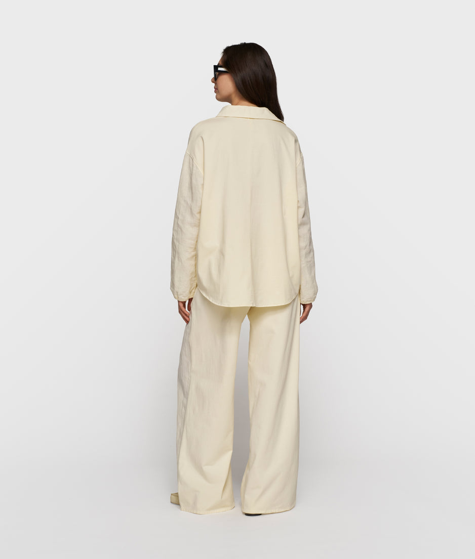 linen shirt | soft vanilla