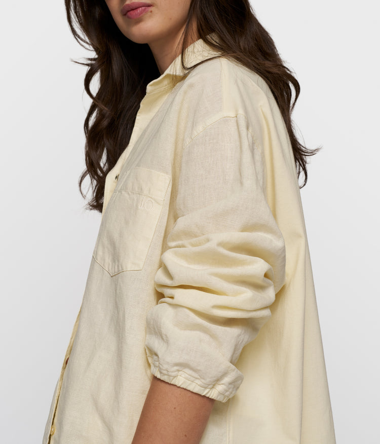 linen shirt | soft vanilla