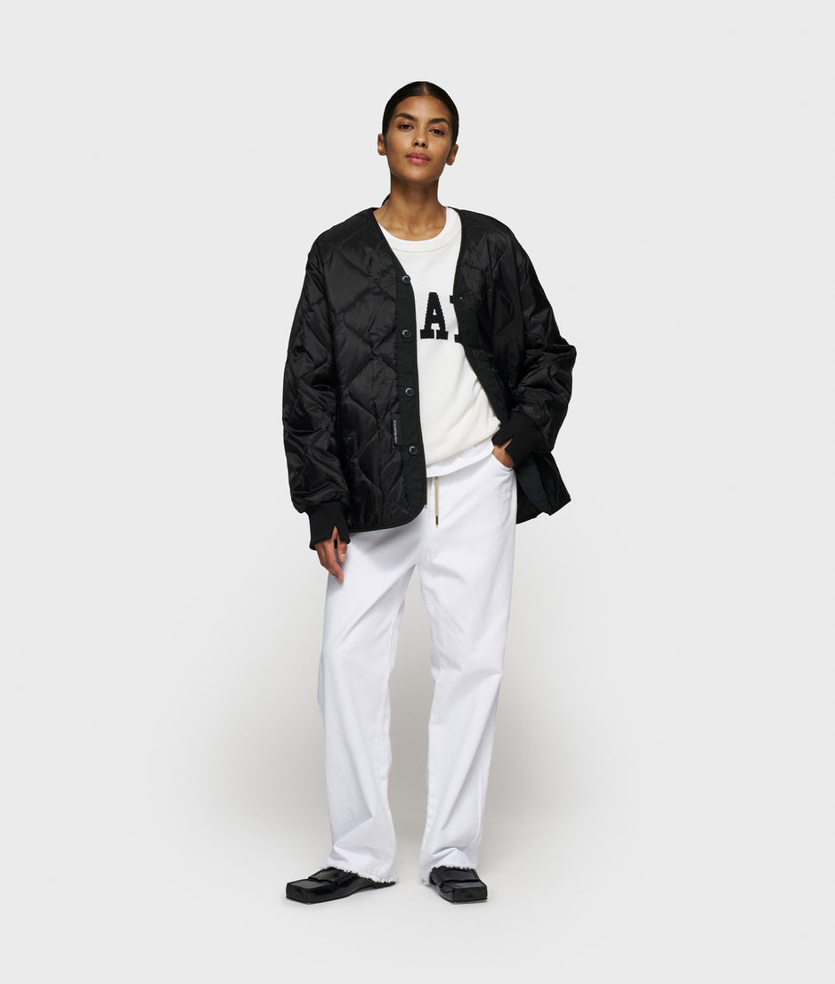 light padded jacket | black