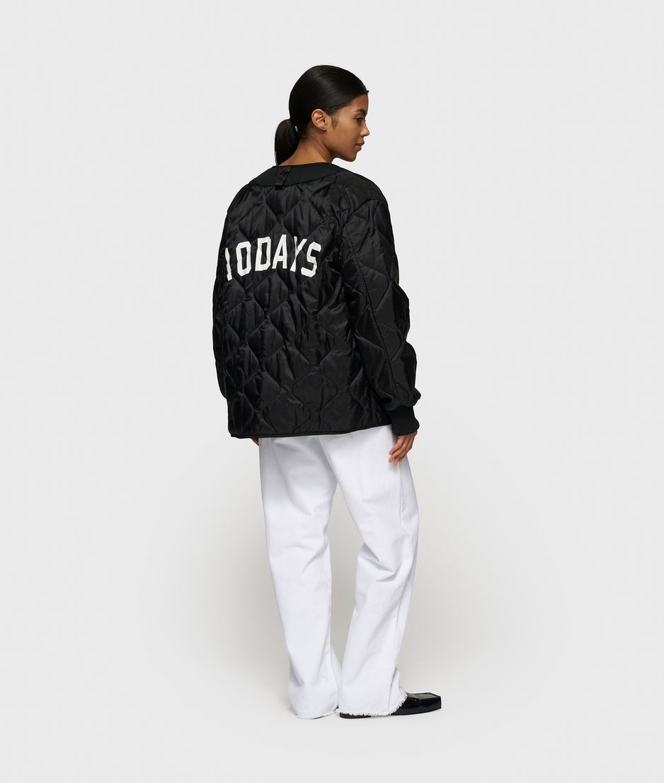 light padded jacket | black