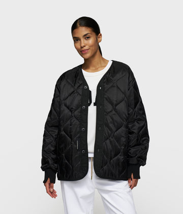 light padded jacket | black