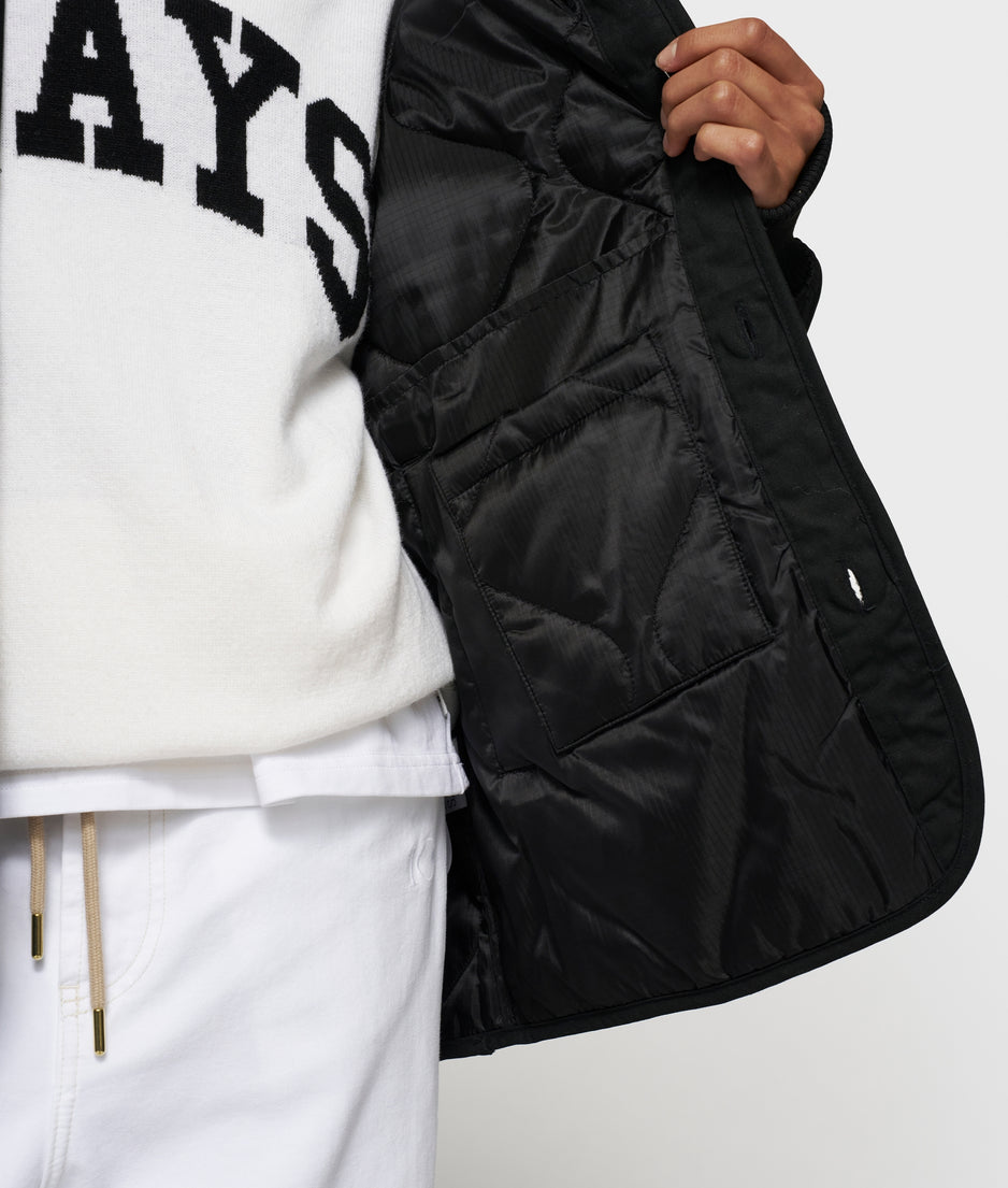 light padded jacket | black