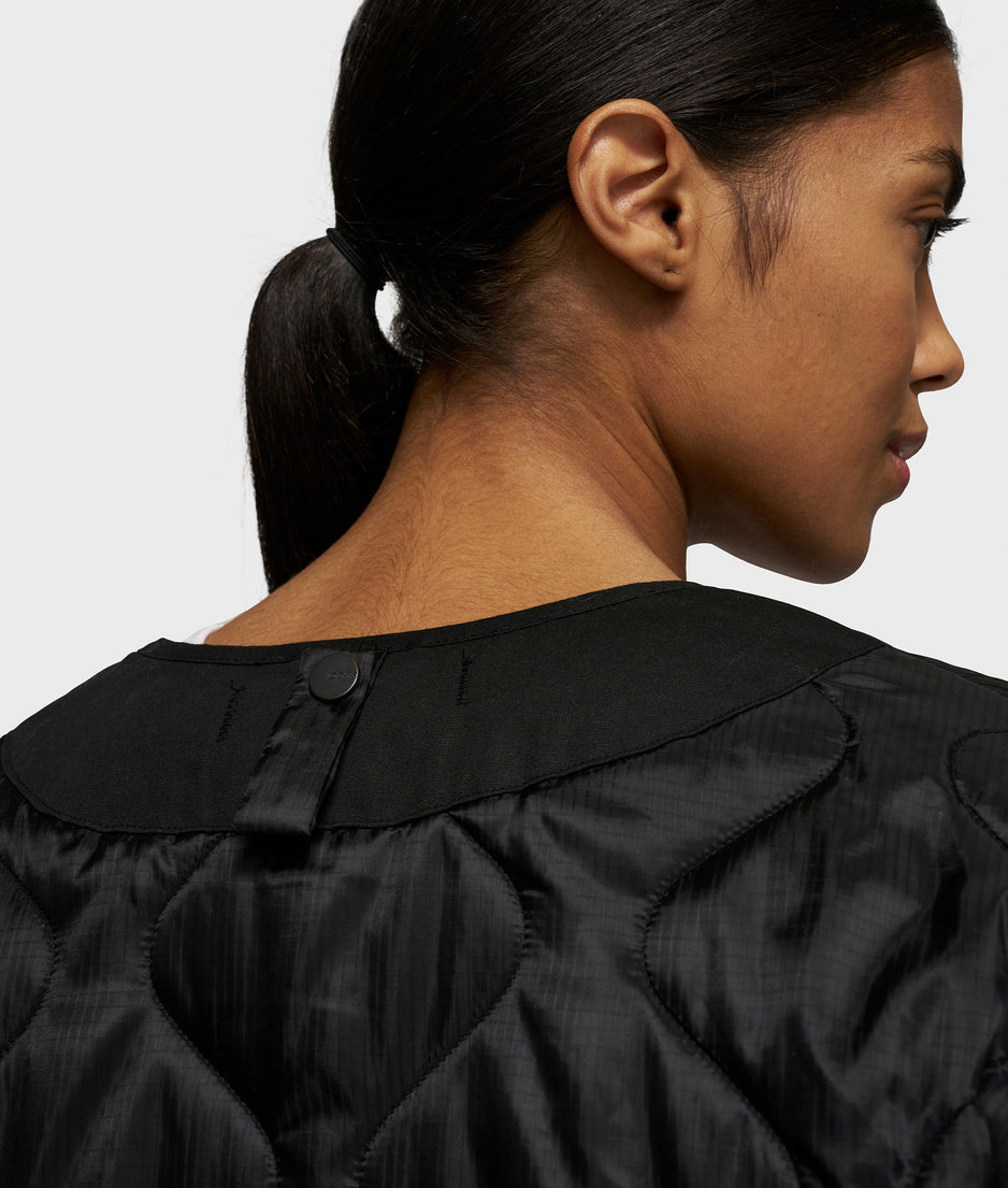 light padded jacket | black