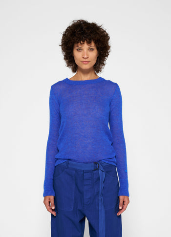 tee thin knit | electric blue