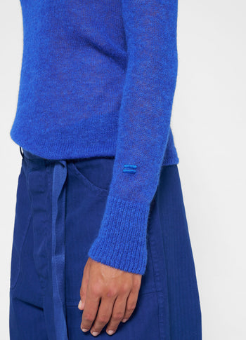 tee thin knit | electric blue