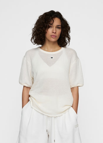 tee mesh | ecru