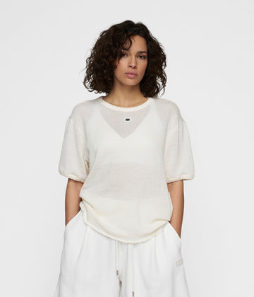 tee mesh | ecru