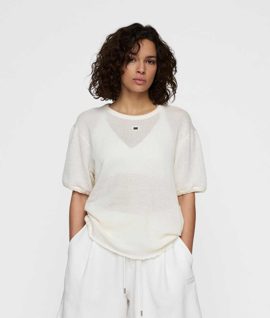 tee mesh | ecru