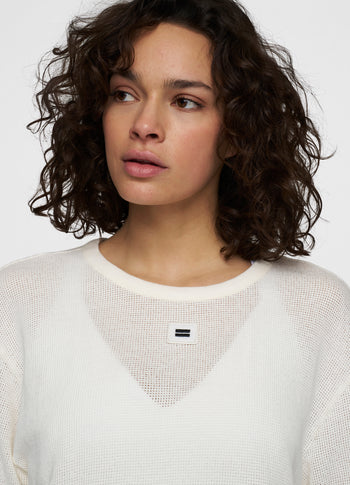 tee mesh | ecru