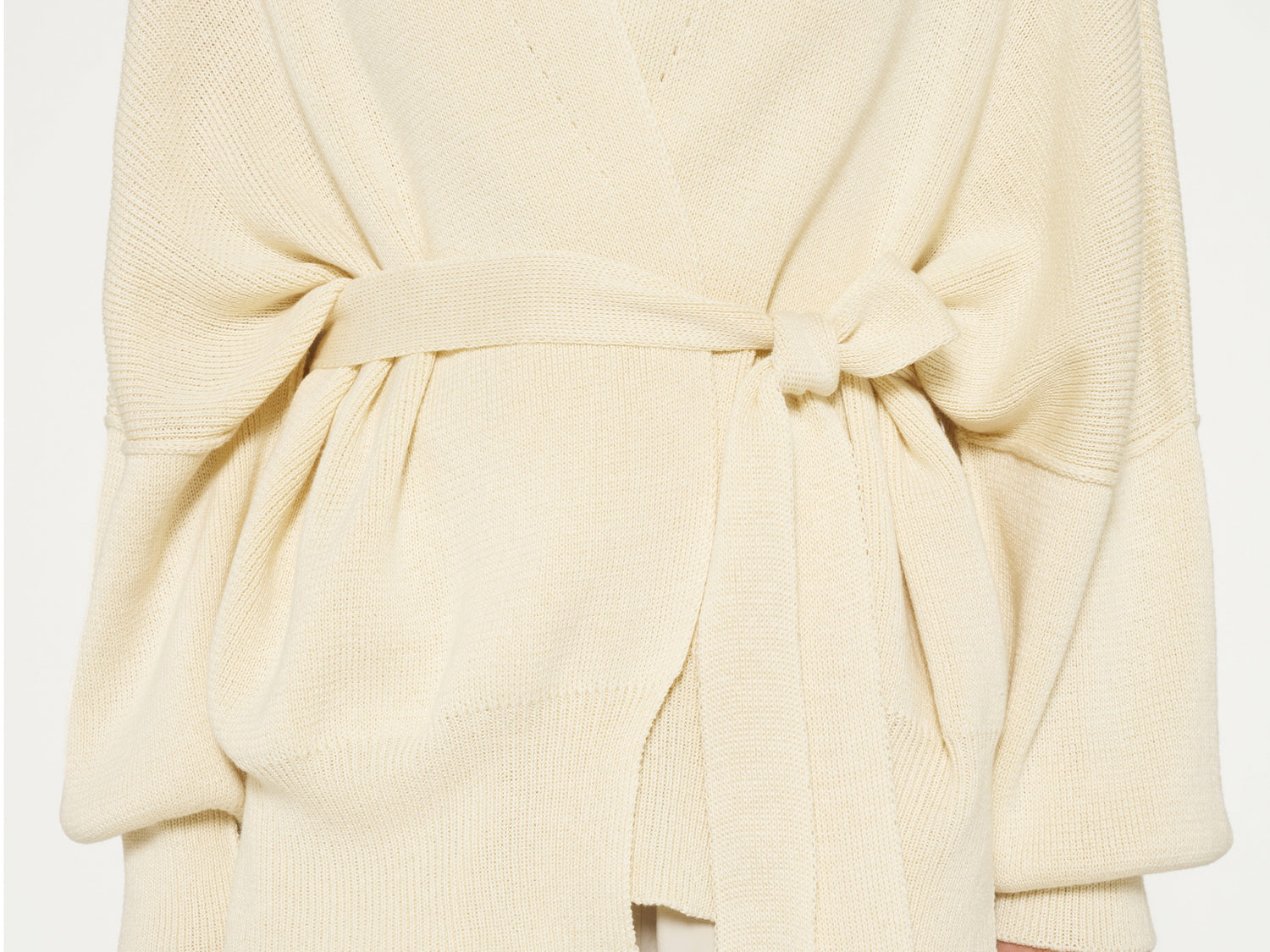cotton knit cardigan | light safari