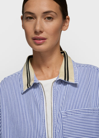 boiler jumpsuit stripes | white/blue
