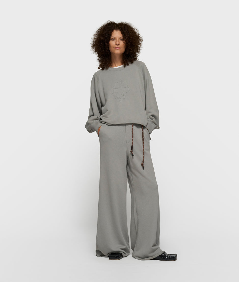 wide jogger | light graphite