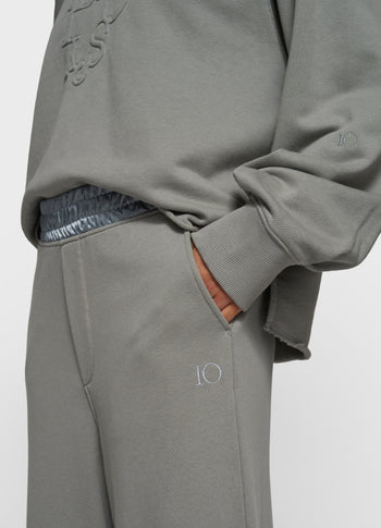 wide jogger | light graphite