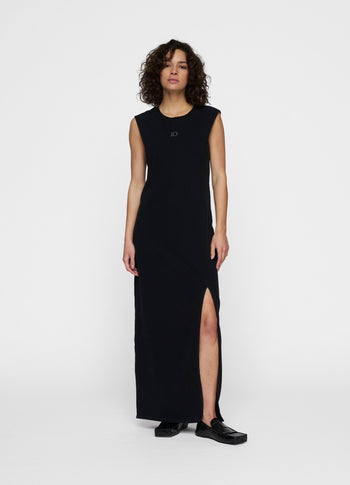easy sleeveless maxi dress | black