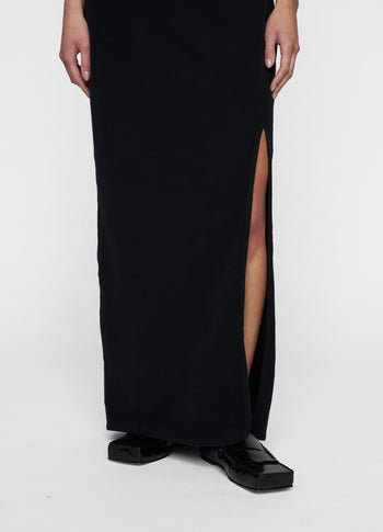 easy sleeveless maxi dress | black