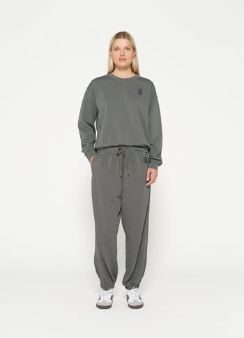 Bar jogger tape fleece | oil grey