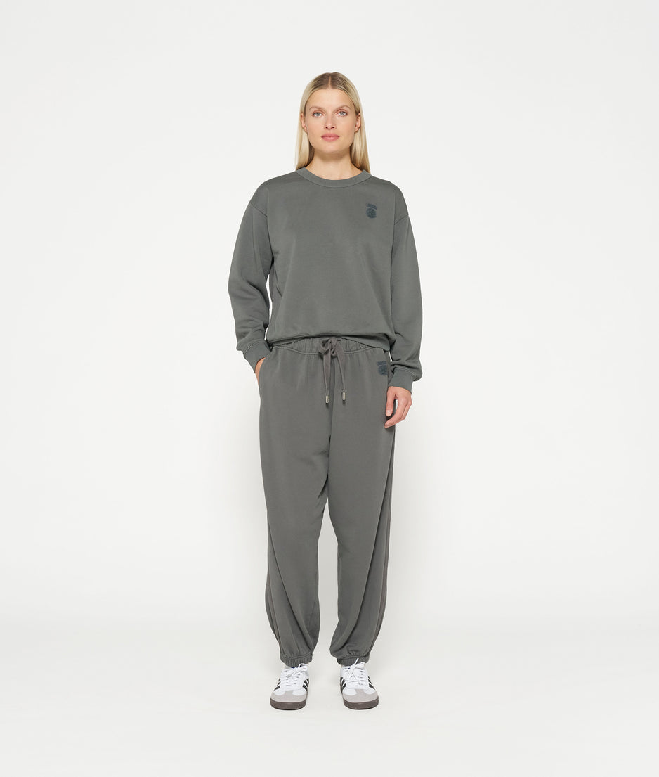 Bar jogger tape fleece | oil grey