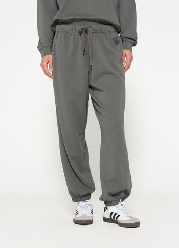 Bar jogger tape fleece | oil grey