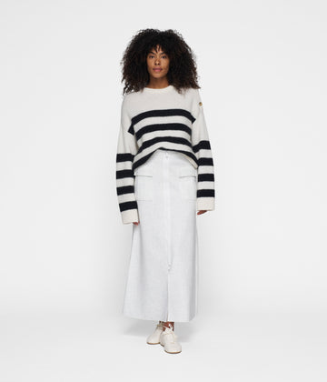 skirt neoprene | white melee