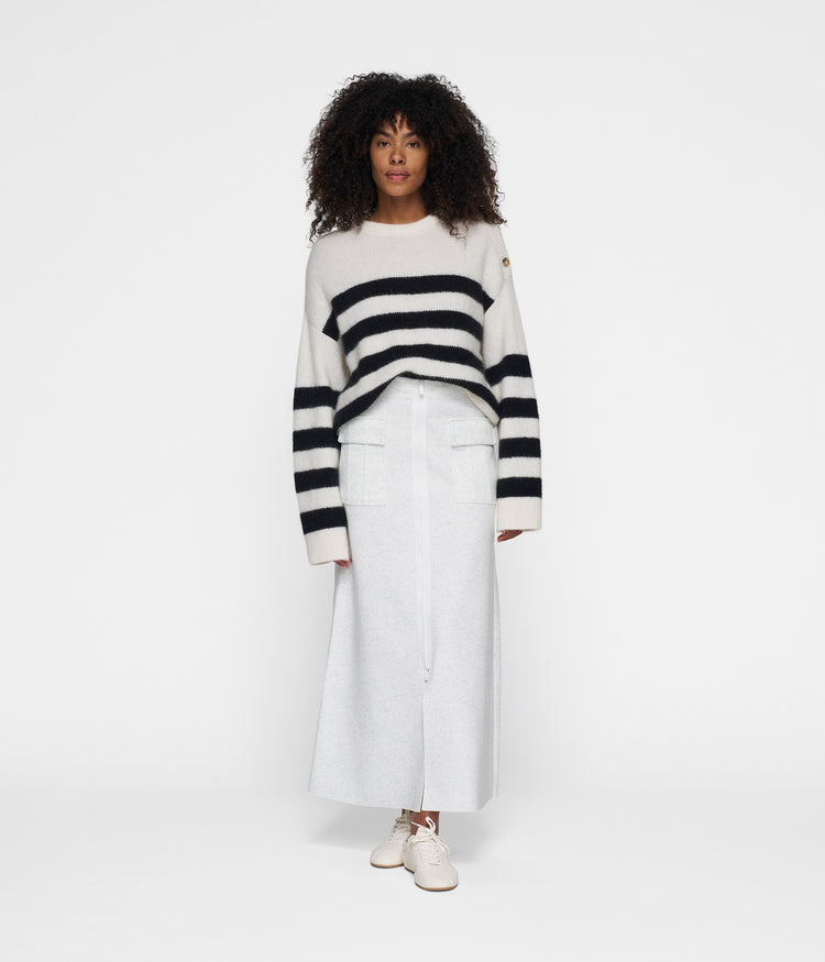 skirt neoprene | white melee