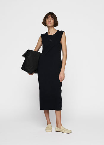 easy sleeveless dress | black