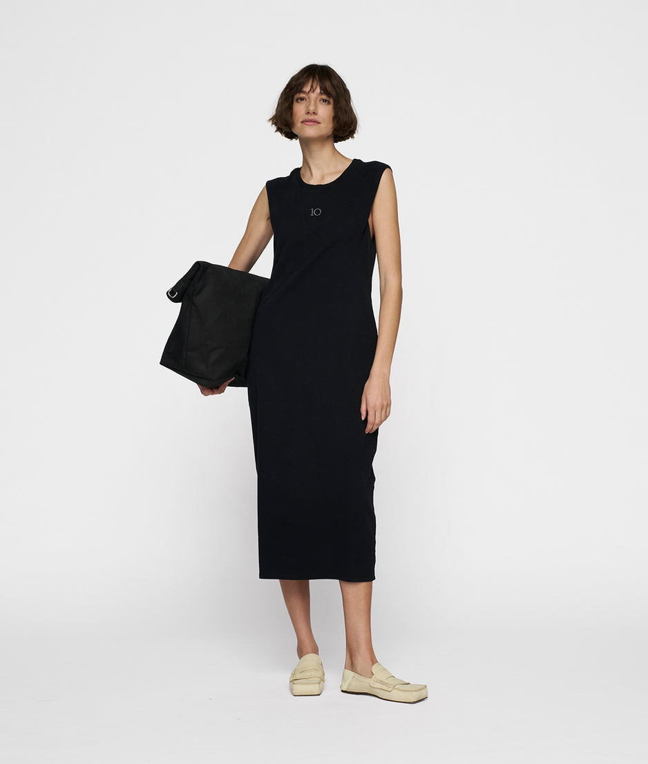 easy sleeveless dress | black