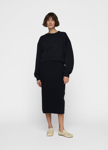 easy sleeveless dress | black