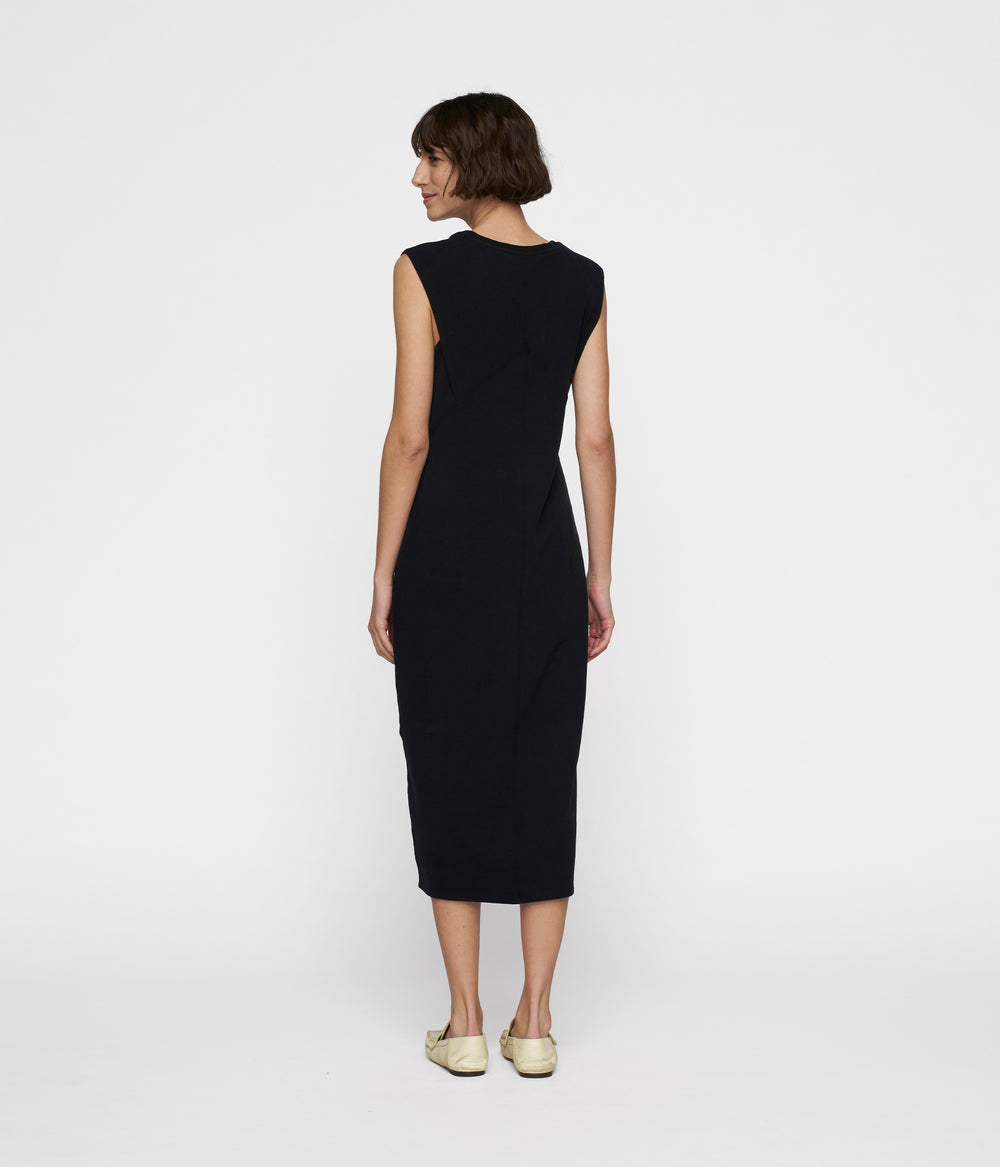 easy sleeveless dress | black