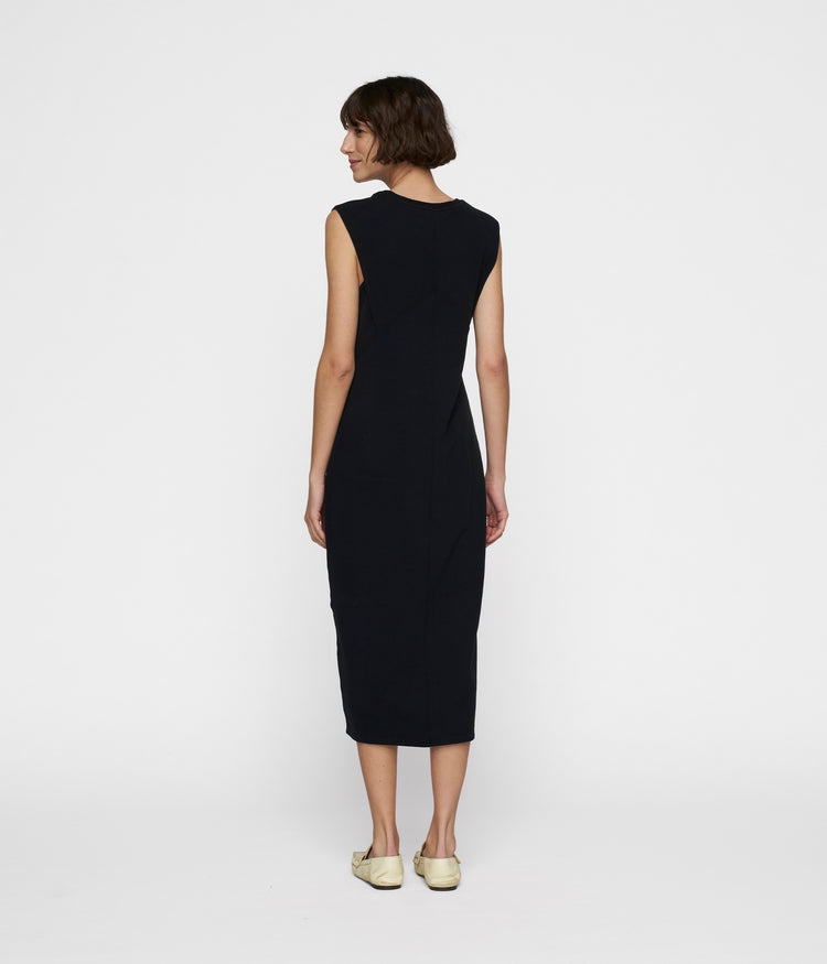 easy sleeveless dress | black