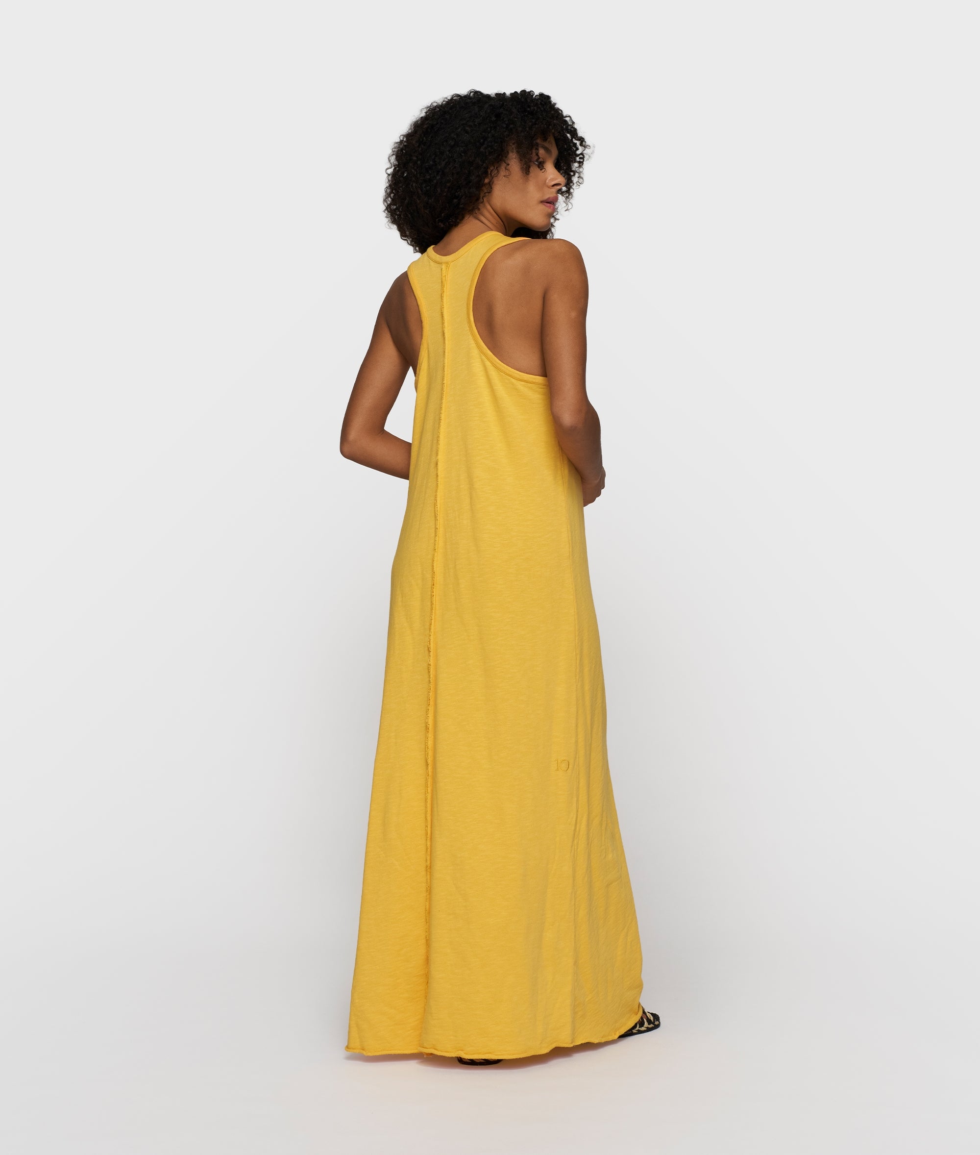mango yellow dress racer dress | mango | 10DAYS
