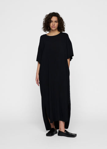 puffy dress | black