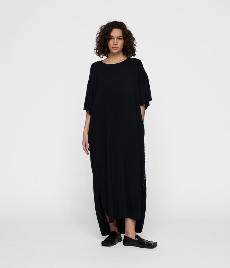 puffy dress | black