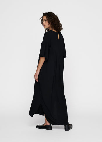 puffy dress | black