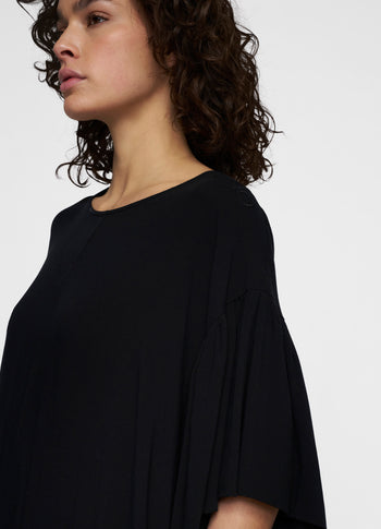 puffy dress | black